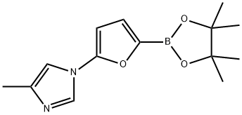5-(4-Methylimidazol-1-yl)furan-2-boronic acid pinacol ester Structure