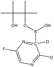 6-Fluoro(pyrazine-d2)-2-boronic acid pinacol ester 구조식 이미지