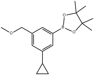 2-(3-cyclopropyl-5-(methoxymethyl)phenyl)-4,4,5,5-tetramethyl-1,3,2-dioxaborolane Structure