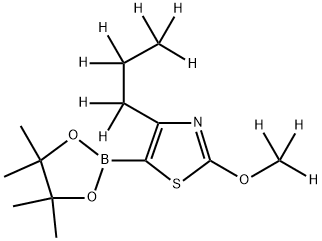 [2-Methoxy-4-(n-propyl)-d10]-thiazole-5-boronic acid pinacol ester 구조식 이미지