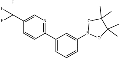 3-(5-Trifluoromethylpyridin-2-yl)phenylboronic acid pinacol ester 구조식 이미지