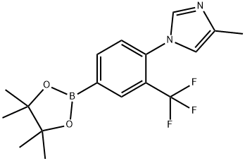 3-Trifluoromethyl-4-(4-methylimidazol-1-yl)phenylboronic acid pinacol ester 구조식 이미지