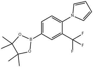 3-(Trifluoromethyl)-4-(1H-pyrrol-1-yl)phenylboronic acid pinacol ester 구조식 이미지