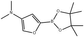 4-(Dimethylamino)furan-2-boronic acid pinacol ester 구조식 이미지