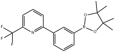 3-(6-Trifluoromethylpyridin-2-yl)phenylboronic acid pinacol ester Structure