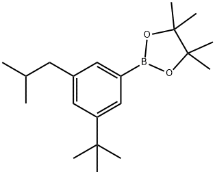 3-(iso-Butyl)-5-(tert-butyl)phenylboronic acid pinacol ester Structure