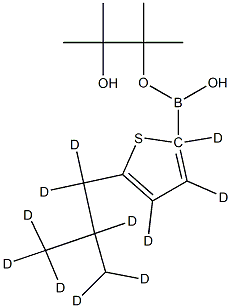 [5-(iso-Butyl)thiophene-d11]-2-boronic acid pinacol ester Structure