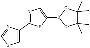 5-(4,4,5,5-tetramethyl-1,3,2-dioxaborolan-2-yl)-2,4'-bithiazole 구조식 이미지