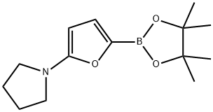 5-(Pyrrolidino)furan-2-boronic acid pinacol ester 구조식 이미지