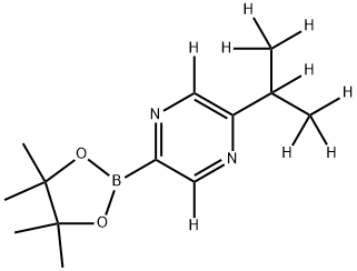 [5-(iso-Propyl)pyrazine-d9]-2-boronic acid pinacol ester Structure
