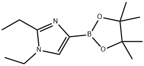1,2-diethyl-4-(4,4,5,5-tetramethyl-1,3,2-dioxaborolan-2-yl)-1H-imidazole Structure
