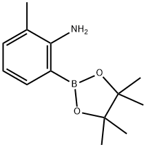 2-Amino-3-methylphenylboronic acid pinacol ester 구조식 이미지