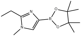 2-ethyl-1-methyl-4-(4,4,5,5-tetramethyl-1,3,2-dioxaborolan-2-yl)-1H-imidazole 구조식 이미지