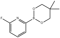 6-Fluoropyridine-2-boronic acid neopentylglycol ester Structure