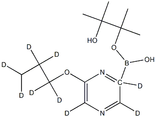 [6-(n-Propoxy)pyrazine-d9]-2-boronic acid pinacol ester 구조식 이미지