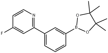 3-(4-Fluoropyridin-2-yl)phenylboronic acid pinacol ester Structure