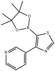 4-(3-Pyridyl)thiazole-5-boronic acid pinacol ester 구조식 이미지