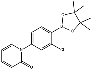 2-Chloro-4-(1H-pyridin-2-one)phenylboronic acid pinacol ester Structure