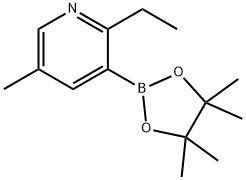 5-Methyl-2-ethylpyridine-3-boronic acid pinacol ester Structure