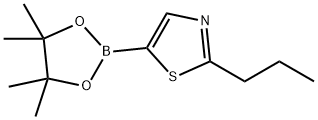 2-propyl-5-(4,4,5,5-tetramethyl-1,3,2-dioxaborolan-2-yl)thiazole Structure