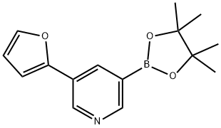 5-(2-Furyl)pyridine-3-boronic acid pinacol ester Structure