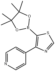 4-(4-Pyridyl)thiazole-5-boronic acid pinacol ester 구조식 이미지