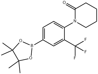1-[4-(TETRAMETHYL-1,3,2-DIOXABOROLAN-2-YL)-2-TRIFLUOROMETHYLPHENYL]PIPERIDIN-2-ONE Structure