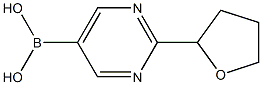 (2-(tetrahydrofuran-2-yl)pyrimidin-5-yl)boronic acid Structure