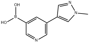 5-(1-METHYL-1H-PYRAZOL-4-YL)PYRIDINE-3-BORONIC ACID Structure