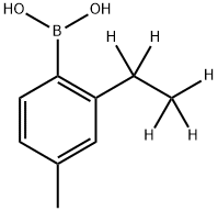 4-Methyl-2-(ethyl-d5)-phenylboronic acid 구조식 이미지