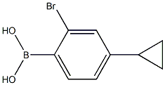 (2-bromo-4-cyclopropylphenyl)boronic acid 구조식 이미지