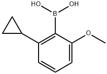 2-Methoxy-6-cyclopropylphenylboronic acid Structure