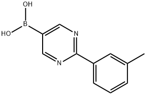 (2-(m-tolyl)pyrimidin-5-yl)boronic acid 구조식 이미지