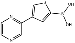 4-(Pyrazin-2-yl)thiophene-2-boronic acid Structure
