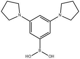 3,5-Bis(pyrrolidino)phenylboronic acid 구조식 이미지