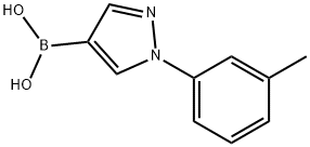 1-(3-Tolyl)-1H-pyrazole-4-boronic acid 구조식 이미지