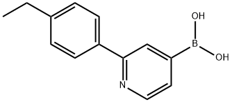 2-(4-Ethylphenyl)pyridine-4-boronic acid Structure