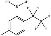 3-Methyl-6-(ethyl-d5)-phenylboronic acid 구조식 이미지