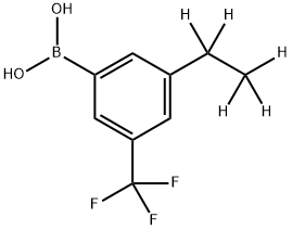 3-(Trifluoromethyl)-5-(ethyl-d5)-phenylboronic acid Structure