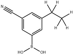 3-Cyano-5-(ethyl-d5)-phenylboronic acid Structure