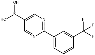 (2-(3-(trifluoromethyl)phenyl)pyrimidin-5-yl)boronic acid 구조식 이미지