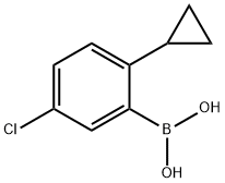 (5-chloro-2-cyclopropylphenyl)boronic acid Structure