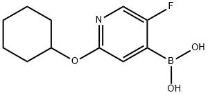 5-Fluoro-2-(cyclohexyloxy)pyridine-4-boronic acid Structure