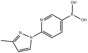 2-(3-Methyl-1H-pyrazol-1-yl)pyridine-5-boronic acid 구조식 이미지