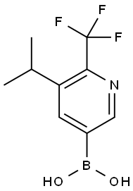 5-(iso-Propyl)-6-trifluoromethylpyridine-3-boronic acid 구조식 이미지