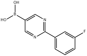 (2-(3-fluorophenyl)pyrimidin-5-yl)boronic acid Structure