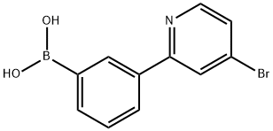 3-(4-Bromopyridin-2-yl)phenylboronic acid Structure