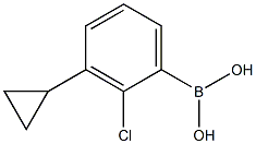 3-(Cyclopropyl)-2-(chloro)phenylboronic acid Structure