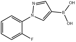 1-(2-Fluorophenyl)-1H-pyrazole-4-boronic acid Structure