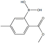 2-(METHOXYCARBONYL)-5-METHYLPHENYLBORONIC ACID Structure